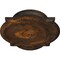Ekena Millwork Waltz Ceiling Medallion (Fits Canopies up to 5 1/4"), Hand-Painted Rust, 24"W x 20 1/2"H x 1 1/8"P CM24WARUS - alternate 4
